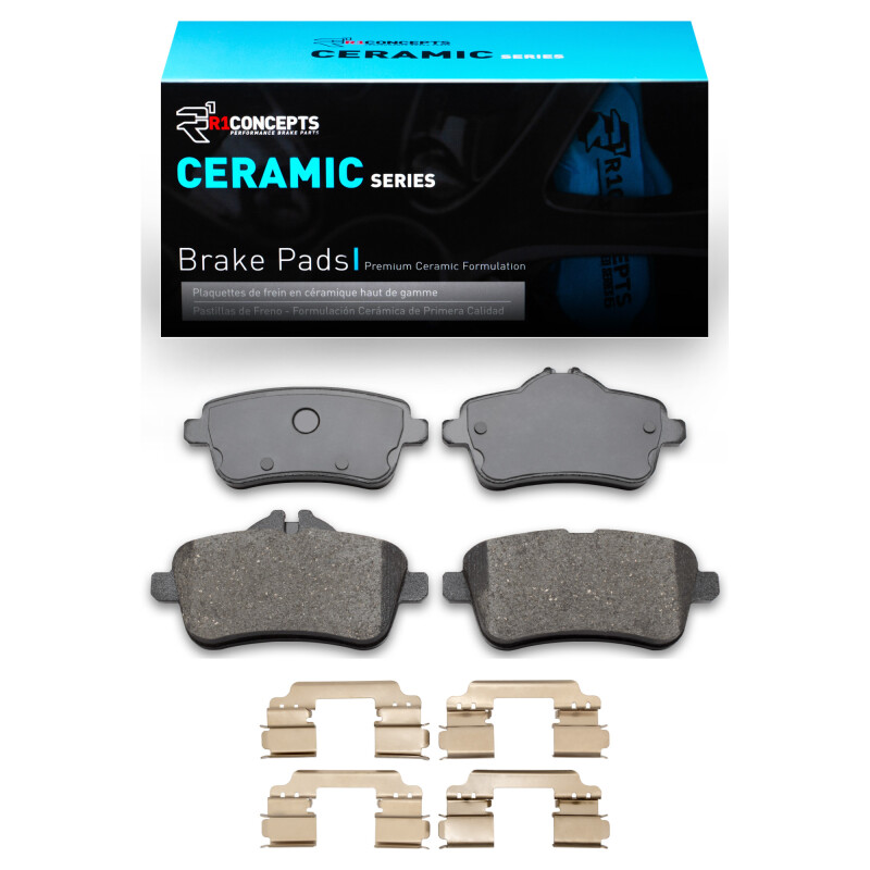 Mercedes-Benz ML63 AMG Ceramic Brake Pads - Rear - R1 Concepts - R1 Ceramic Pads and Hardware Kit - `12-`19 Mercedes-Benz ML63 AMG Ceramic Brake Pads - Rear - R1 Concepts - R1 Ceramic Pads and Hardware Kit - `12-`19